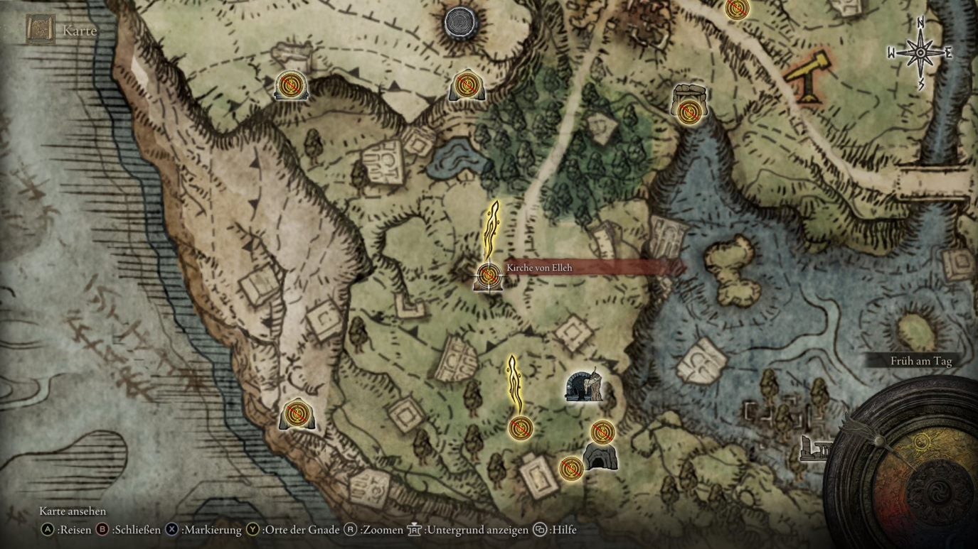Elden Ring Schnellreise, Orte der Gnade, Marikas Pfahl und Speicherpunkte Eurogamer.de